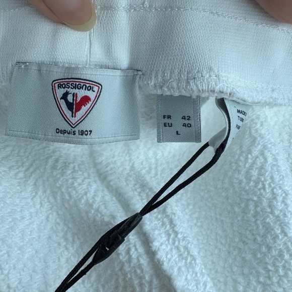 NWT Rossignol Rossi Shorts in white Sz L - Picture 6 of 7